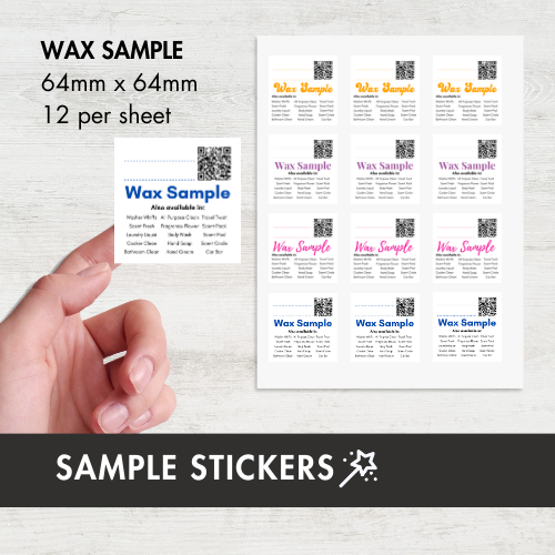 Wax Sample Stickers