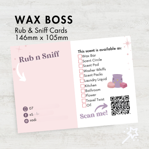 Wax Boss Rub n Sniff Cards