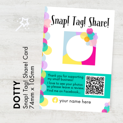 Dotty Snap! Tag! Share Cards