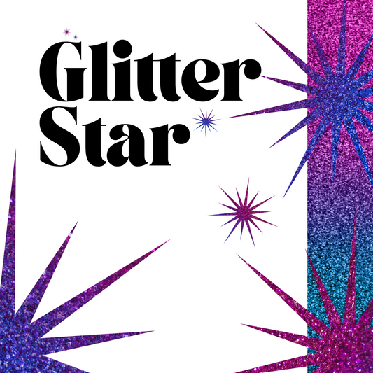 Glitter Stars Snap! Tag! Share Cards