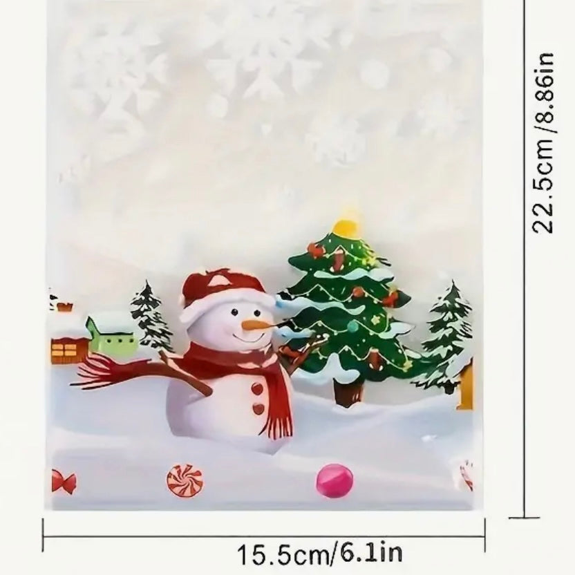 Christmas Bags - Snow Scene (10 Pack)