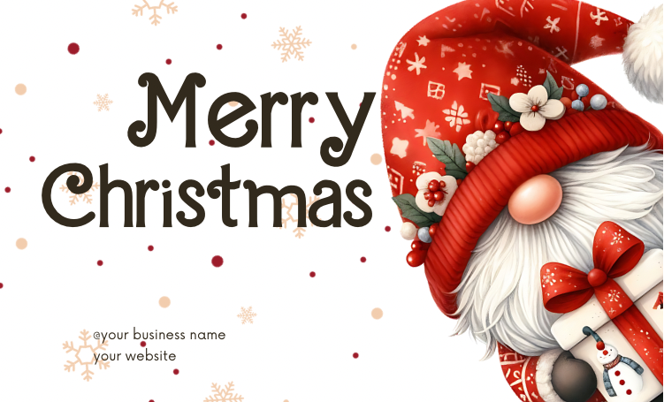 Christmas Gnome Stickers - Red