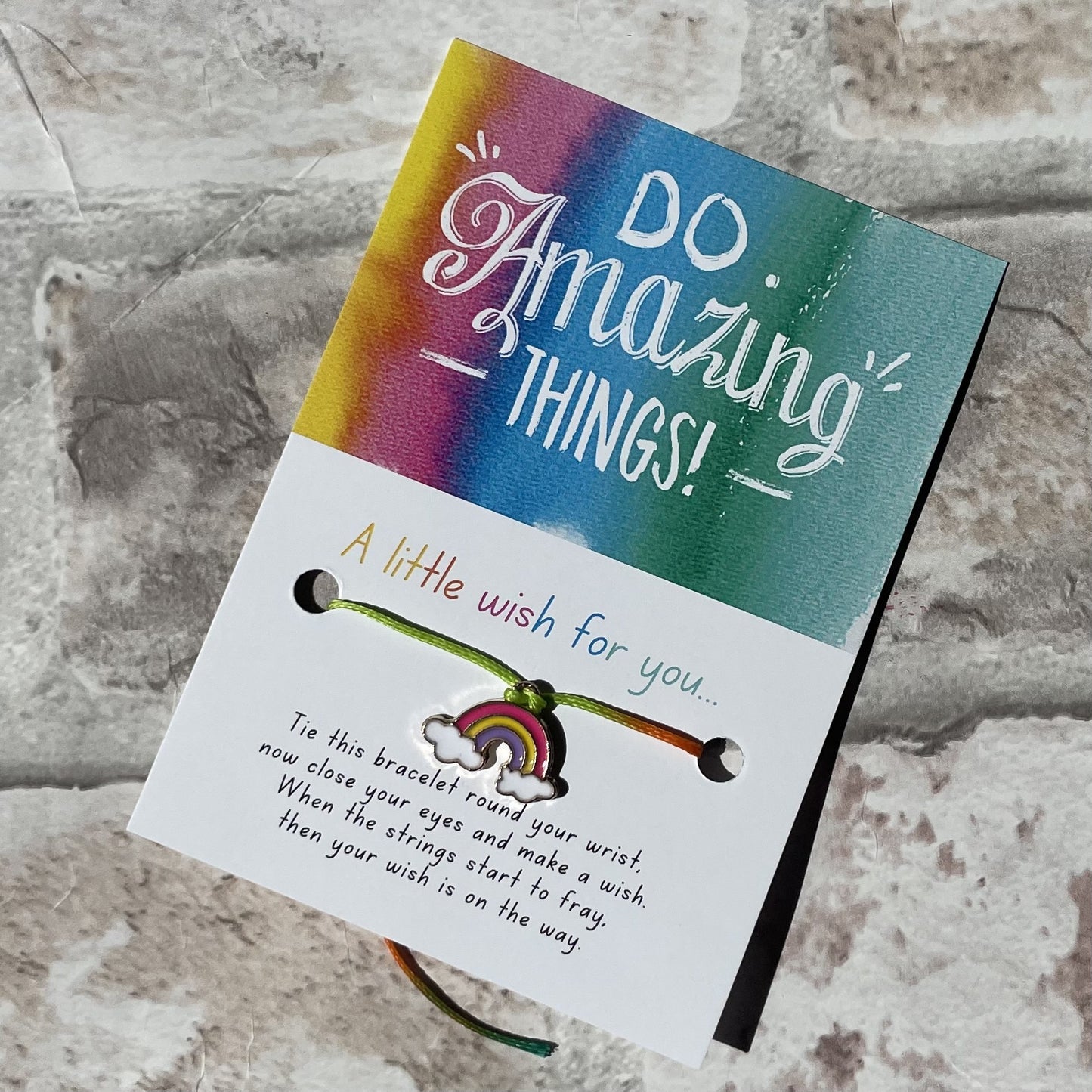 Rainbow Wish Bracelet (6 Pack)