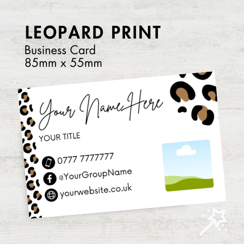 Leopard Print Business Card