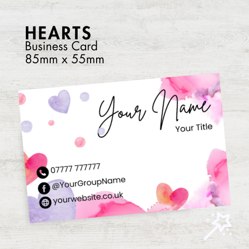 Hearts Business Card