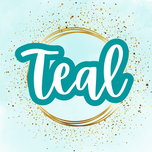 Teal Compliments Slips