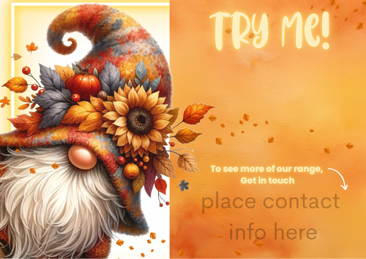 Autumn Gnome Sample Cards